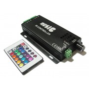 RGB music контроллер 10A IR 120W 12V (24 кнопки)